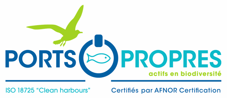 Certification ports propres actifs en biodiversité ISO 18725 "Clean harbours" - Agrandir l'image, fenêtre modale